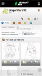 Mobile Screenshot of dragonflare92.deviantart.com