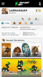 Mobile Screenshot of ledmonkey64.deviantart.com