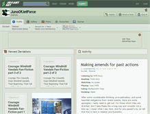 Tablet Screenshot of junoofjetforce.deviantart.com