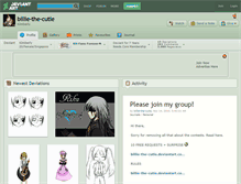 Tablet Screenshot of billie-the-cutie.deviantart.com