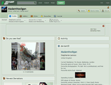 Tablet Screenshot of madamhooligan.deviantart.com