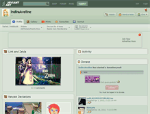 Tablet Screenshot of indiraaveline.deviantart.com