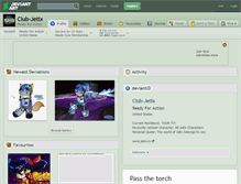 Tablet Screenshot of club-jetix.deviantart.com