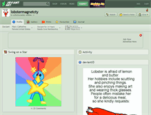 Tablet Screenshot of lobstermagnetcty.deviantart.com