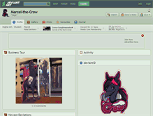 Tablet Screenshot of marcel-the-crow.deviantart.com