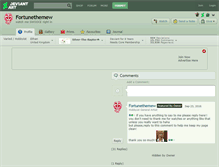 Tablet Screenshot of fortunethemew.deviantart.com