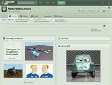 Tablet Screenshot of masterofthelemons.deviantart.com