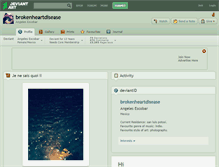 Tablet Screenshot of brokenheartdisease.deviantart.com