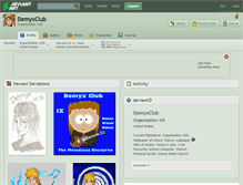 Tablet Screenshot of demyxclub.deviantart.com