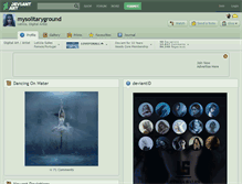 Tablet Screenshot of mysolitaryground.deviantart.com