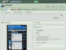 Tablet Screenshot of primusxxx.deviantart.com