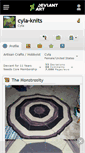 Mobile Screenshot of cyla-knits.deviantart.com