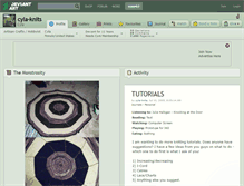 Tablet Screenshot of cyla-knits.deviantart.com