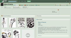 Desktop Screenshot of kitten-of-karma.deviantart.com