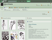 Tablet Screenshot of kitten-of-karma.deviantart.com
