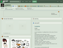 Tablet Screenshot of lunarave.deviantart.com