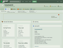 Tablet Screenshot of ivorymoon22.deviantart.com