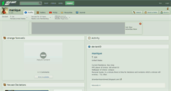 Desktop Screenshot of manique.deviantart.com
