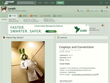 Tablet Screenshot of cynath.deviantart.com