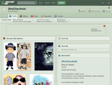 Tablet Screenshot of dinochocoholic.deviantart.com