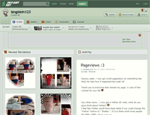 Tablet Screenshot of langstein123.deviantart.com