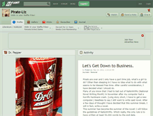 Tablet Screenshot of pirate-liz.deviantart.com