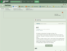 Tablet Screenshot of narkissa.deviantart.com