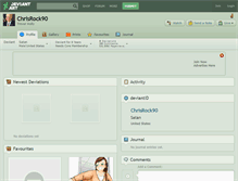Tablet Screenshot of chrisrock90.deviantart.com