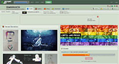 Desktop Screenshot of kisamelover34.deviantart.com