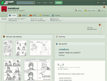 Tablet Screenshot of metalknot.deviantart.com