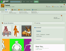 Tablet Screenshot of ciaobat.deviantart.com