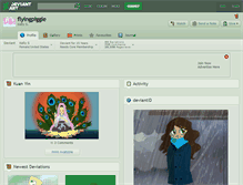 Tablet Screenshot of flyingpiggie.deviantart.com