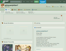 Tablet Screenshot of animecandykitten7.deviantart.com
