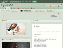 Tablet Screenshot of fleeting-flash.deviantart.com
