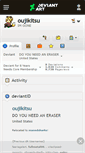 Mobile Screenshot of oujikitsu.deviantart.com