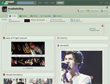 Tablet Screenshot of mustbekiding.deviantart.com