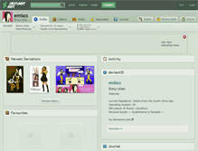 Tablet Screenshot of emlscs.deviantart.com