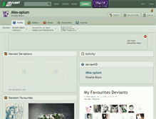Tablet Screenshot of miss-opium.deviantart.com