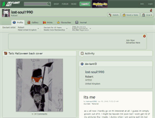 Tablet Screenshot of lost-soul1990.deviantart.com
