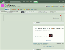 Tablet Screenshot of pinkyphantom.deviantart.com