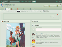 Tablet Screenshot of mokonaxmodoki.deviantart.com