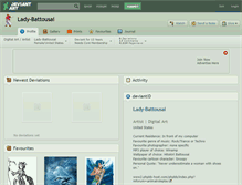 Tablet Screenshot of lady-battousai.deviantart.com
