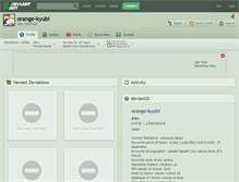 Tablet Screenshot of orange-kyubi.deviantart.com