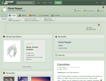 Tablet Screenshot of ghost-pepper.deviantart.com