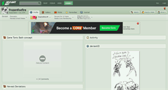 Desktop Screenshot of frozenfoxfire.deviantart.com