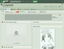 Tablet Screenshot of frozenfoxfire.deviantart.com