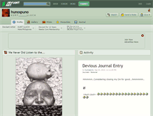 Tablet Screenshot of hunospuno.deviantart.com