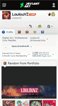 Mobile Screenshot of loulouvz.deviantart.com