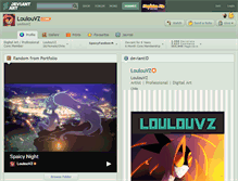 Tablet Screenshot of loulouvz.deviantart.com