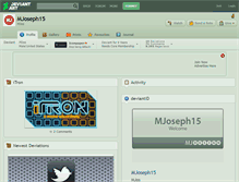 Tablet Screenshot of mjoseph15.deviantart.com